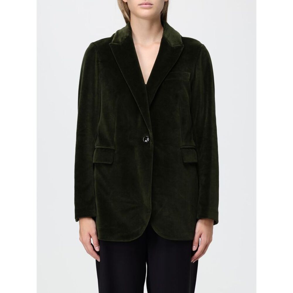 Circolo 1901 Women Single-Breasted Velvet Blazer Circolo 1901 With Peak Lapels